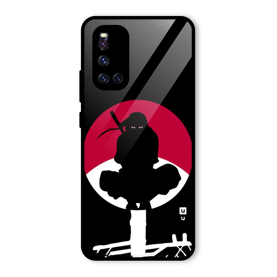 Uchiha Itachi Minimalist Glass Back Case for Vivo V19