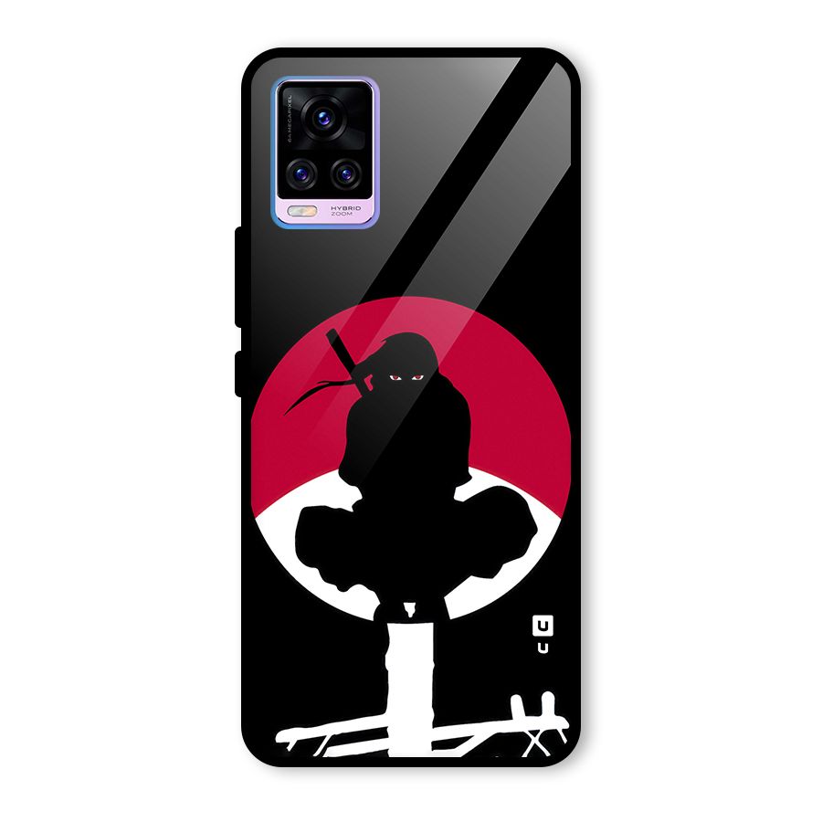 Uchiha Itachi Minimalist Glass Back Case for Vivo V20 Pro