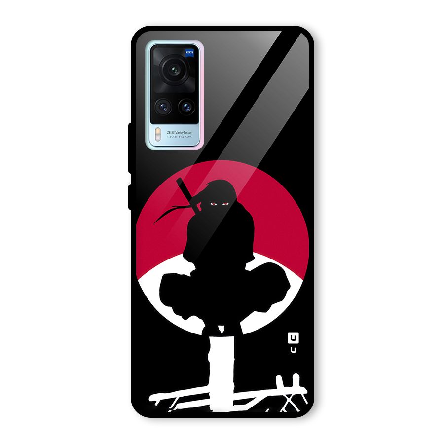 Uchiha Itachi Minimalist Glass Back Case for Vivo X60