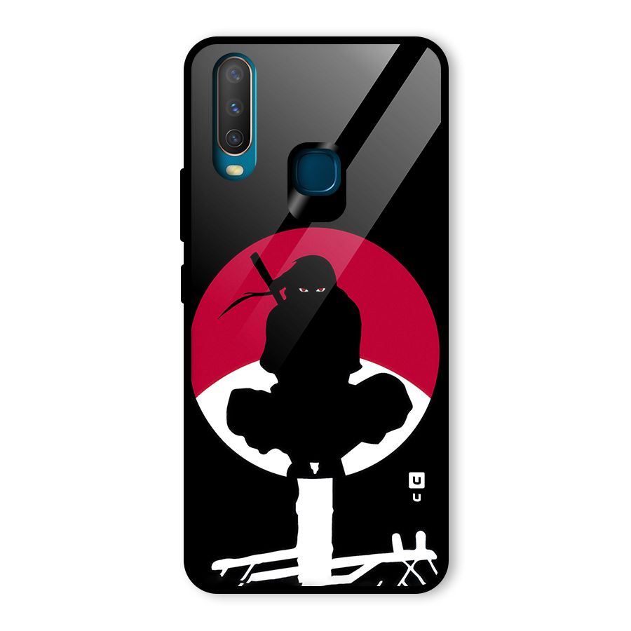 Uchiha Itachi Minimalist Glass Back Case for Vivo Y17