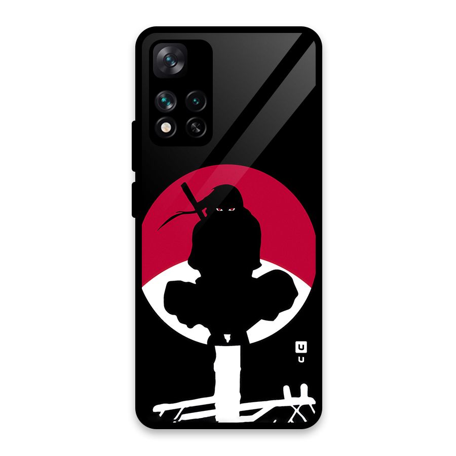 Uchiha Itachi Minimalist Glass Back Case for Xiaomi 11i 5G
