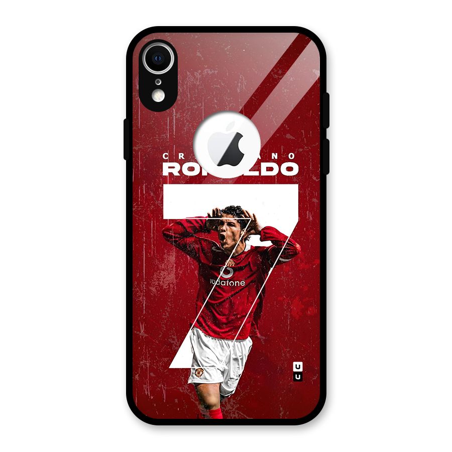 Ultimate Legend 7 Glass Back Case for iPhone XR Logo Cut