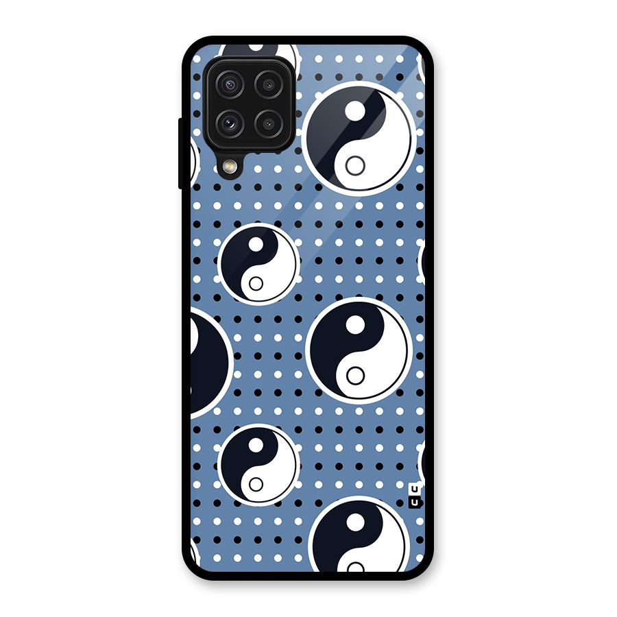 Ultimate Yin Yang Glass Back Case for Galaxy A22 4G