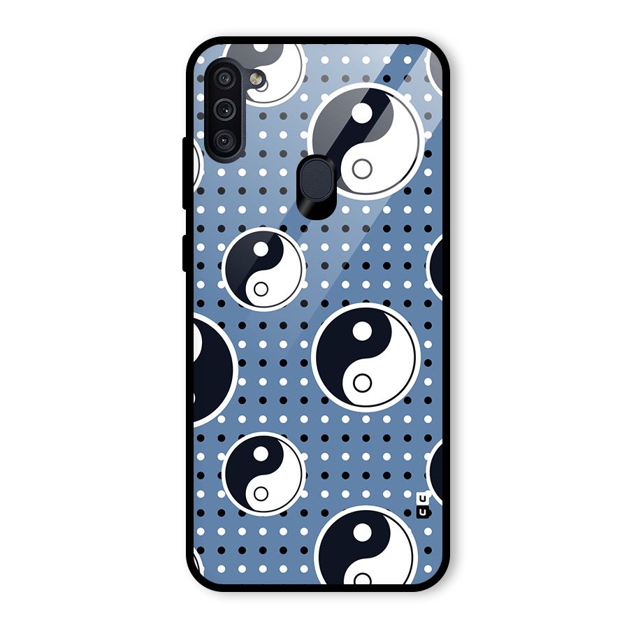 Ultimate Yin Yang Glass Back Case for Galaxy M11