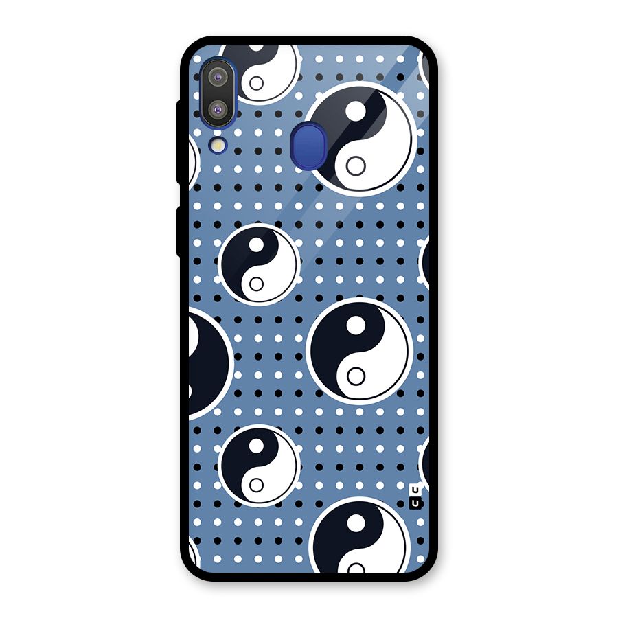 Ultimate Yin Yang Glass Back Case for Galaxy M20