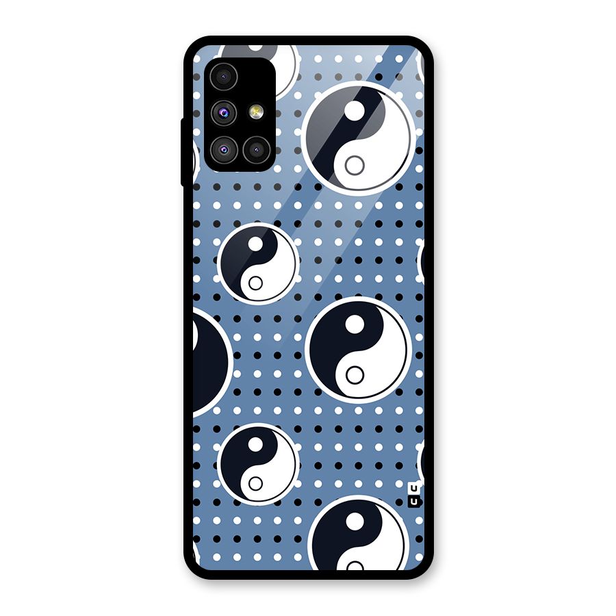 Ultimate Yin Yang Glass Back Case for Galaxy M51