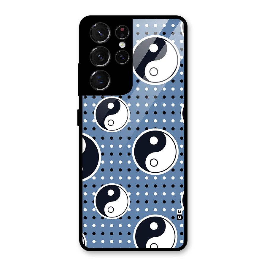 Ultimate Yin Yang Glass Back Case for Galaxy S21 Ultra 5G