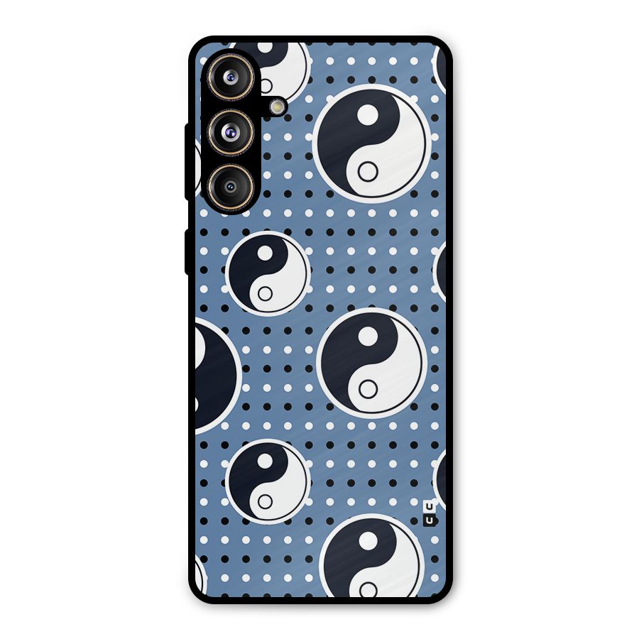 Ultimate Yin Yang Metal Back Case for Galaxy F55