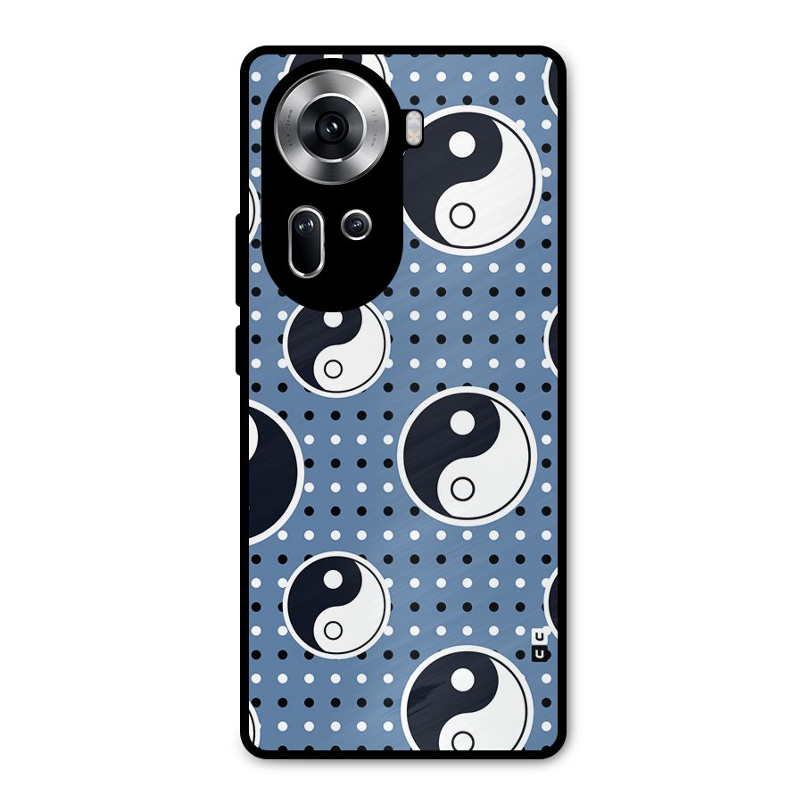 Ultimate Yin Yang Metal Back Case for Oppo Reno11 5G