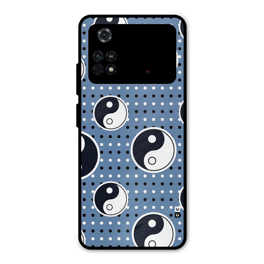 Ultimate Yin Yang Metal Back Case for Poco M4 Pro 4G