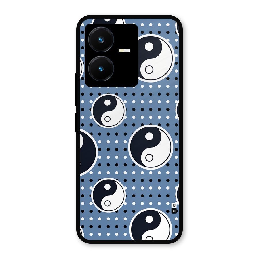 Ultimate Yin Yang Metal Back Case for Vivo Y22