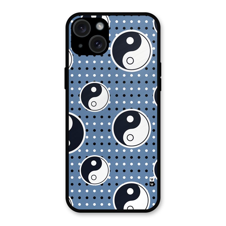 Ultimate Yin Yang Metal Back Case for iPhone 15 Plus