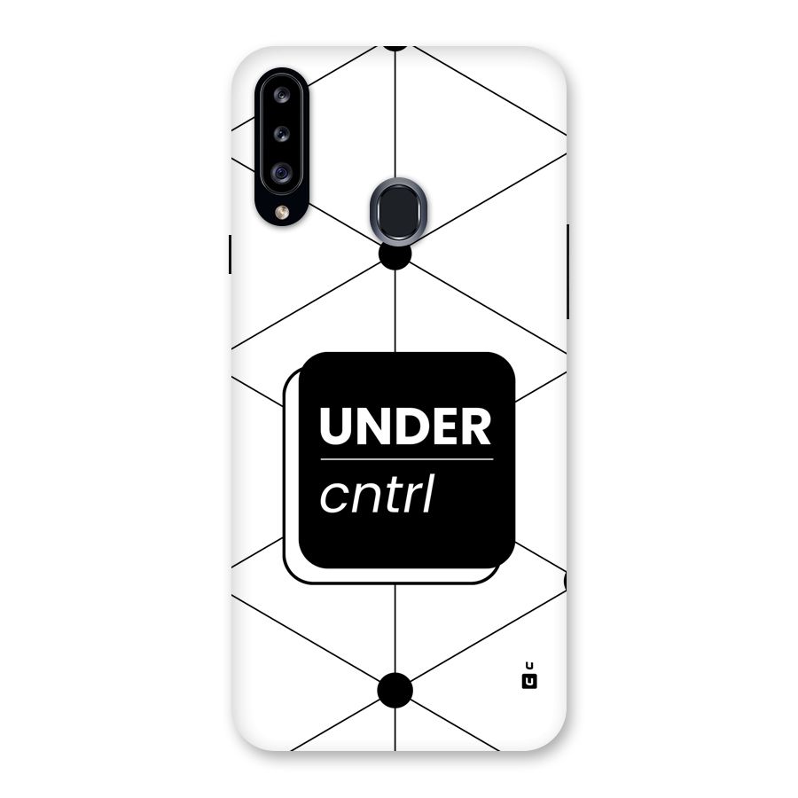 Under Control Back Case for Galaxy A20s