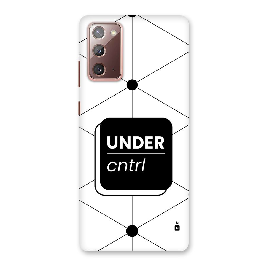 Under Control Back Case for Galaxy Note 20