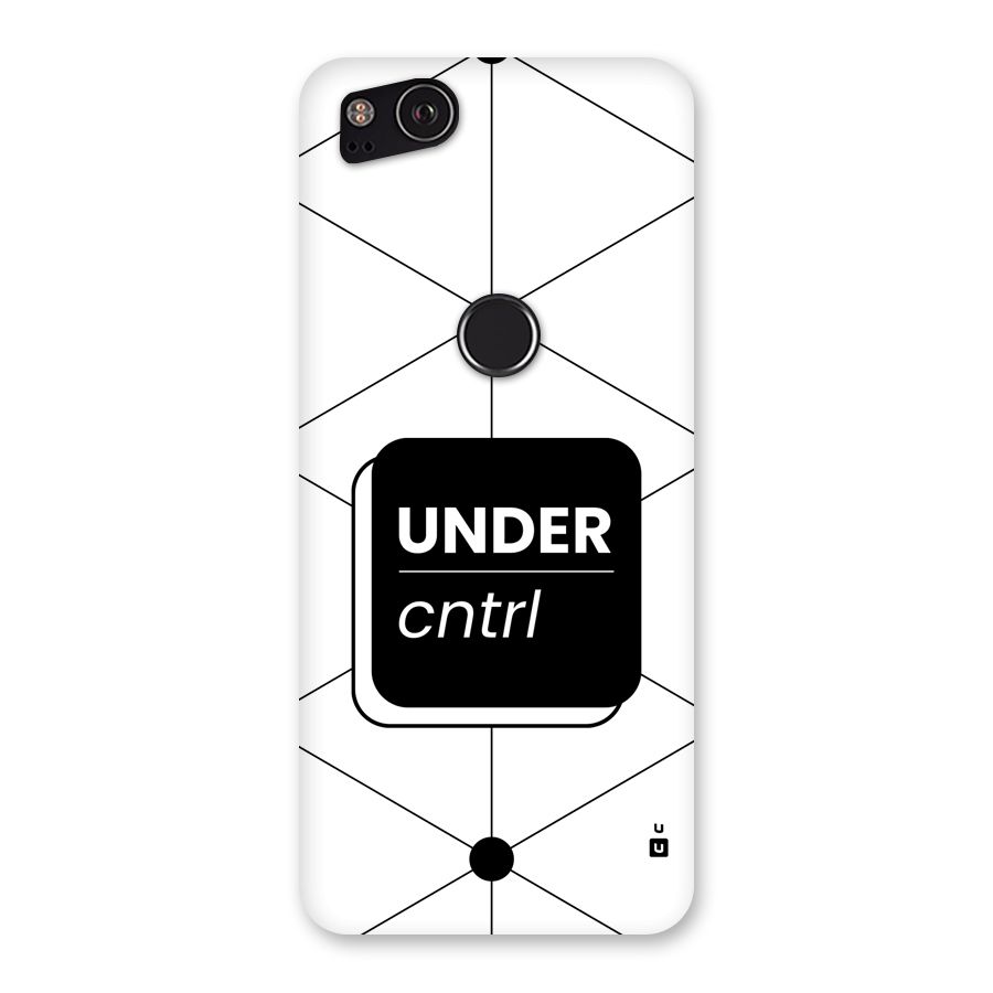Under Control Back Case for Google Pixel 2
