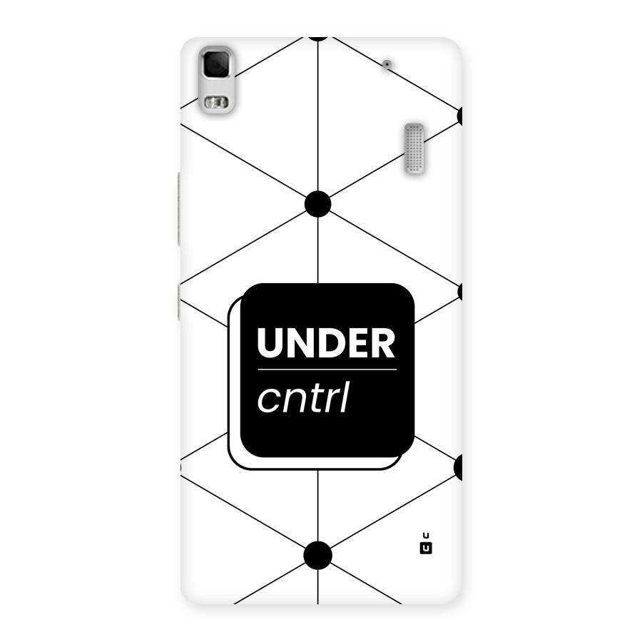 Under Control Back Case for Lenovo K3 Note