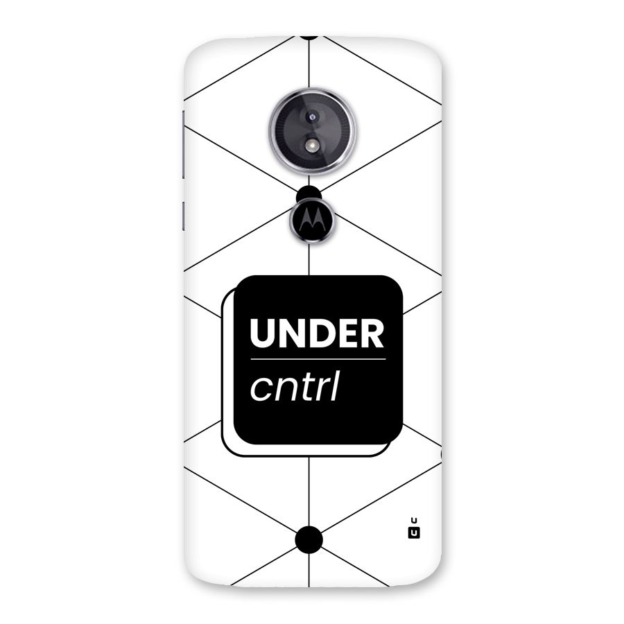 Under Control Back Case for Moto E5