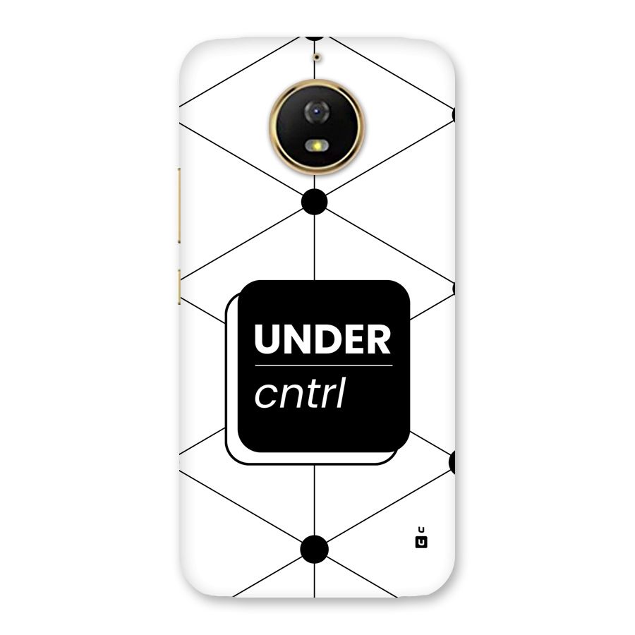 Under Control Back Case for Moto G5s