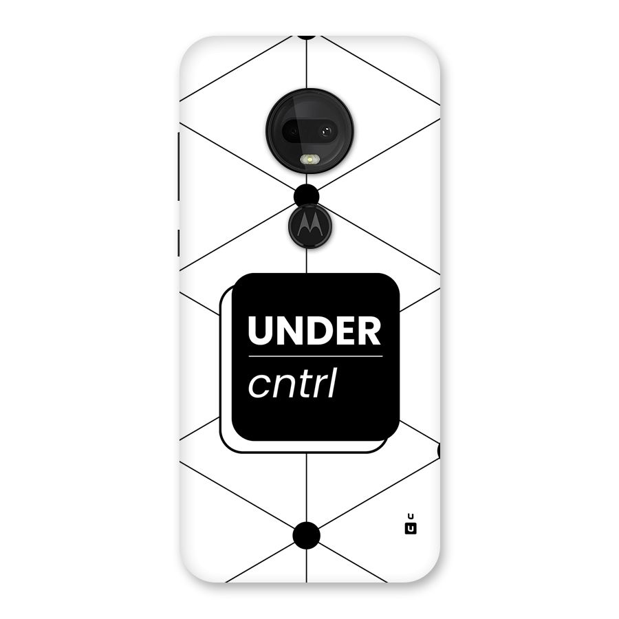 Under Control Back Case for Moto G7