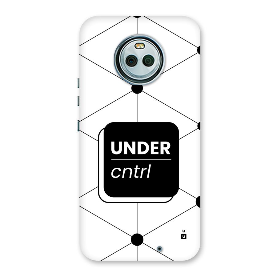 Under Control Back Case for Moto X4