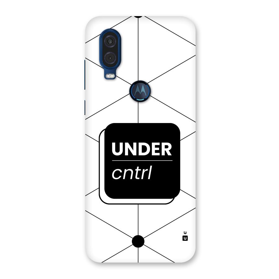 Under Control Back Case for Motorola One Vision