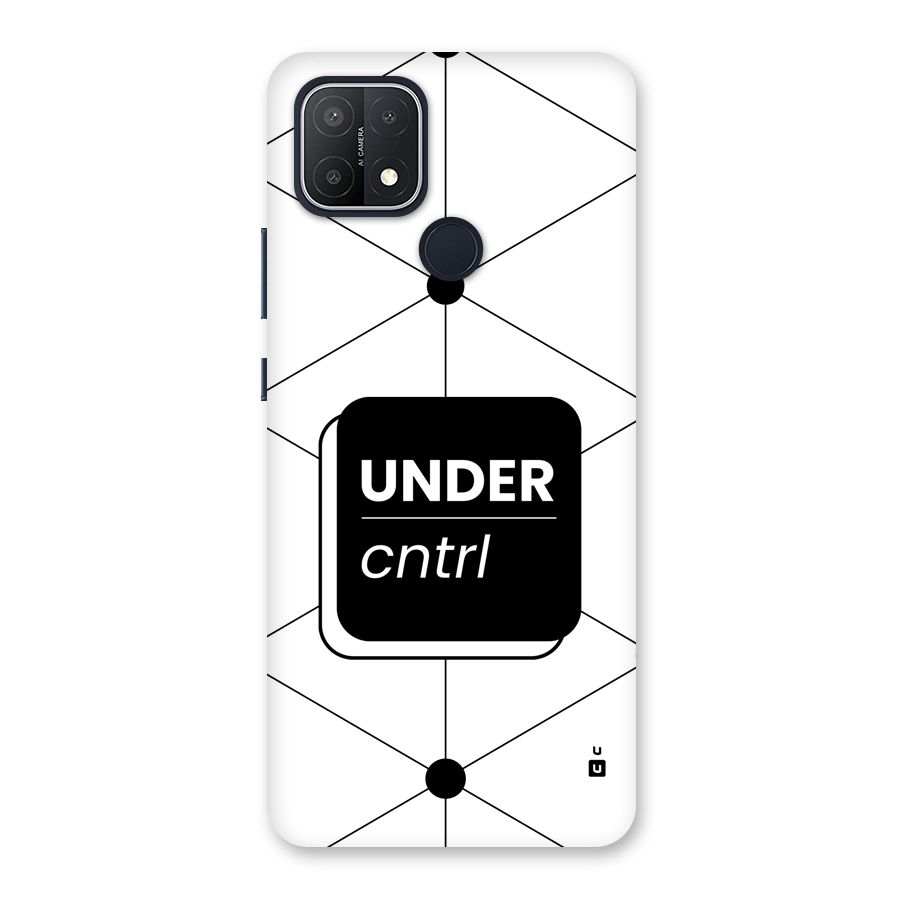 Under Control Back Case for Oppo A15s