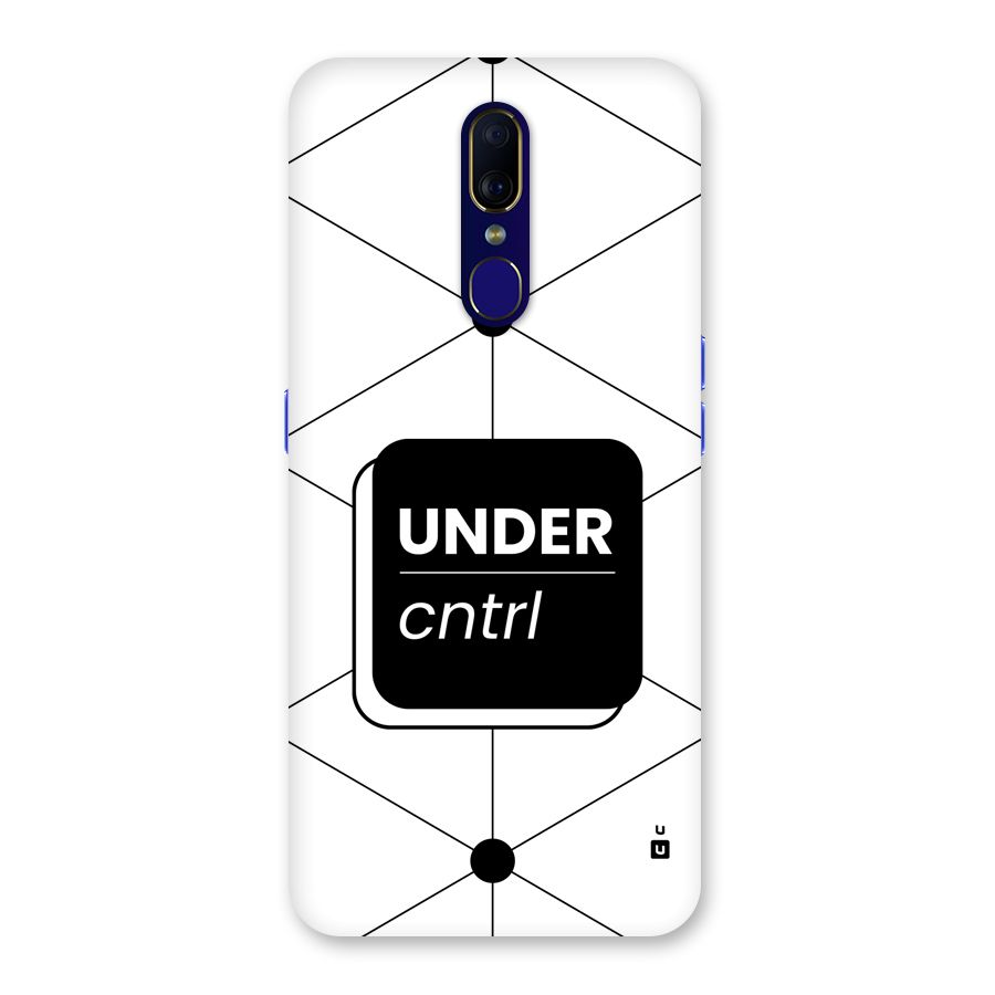 Under Control Back Case for Oppo A9