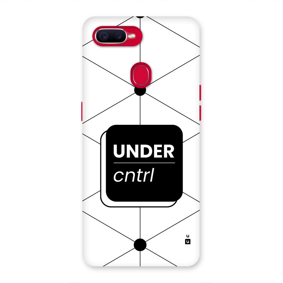 Under Control Back Case for Oppo F9 Pro
