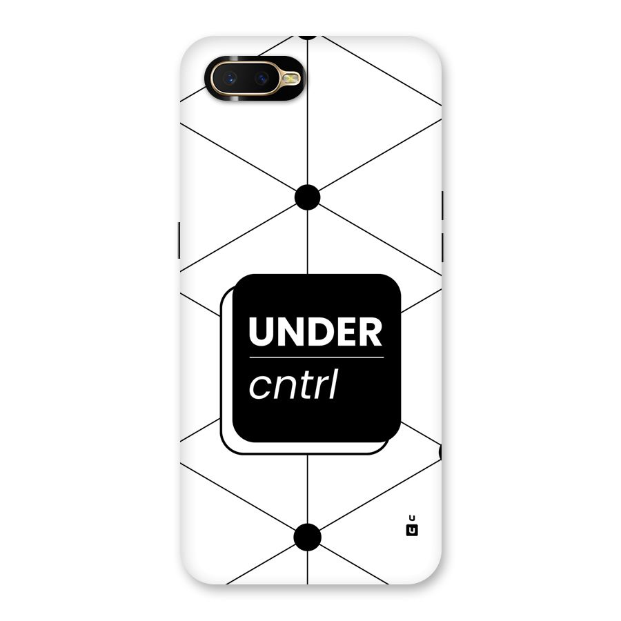 Under Control Back Case for Oppo K1