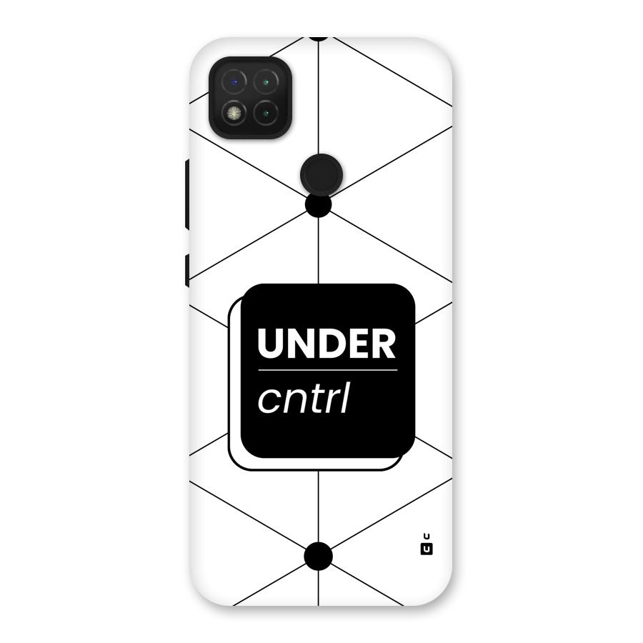 Under Control Back Case for Redmi 9 Activ