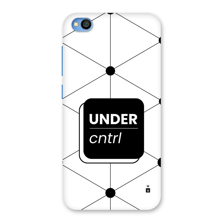 Under Control Back Case for Redmi Go