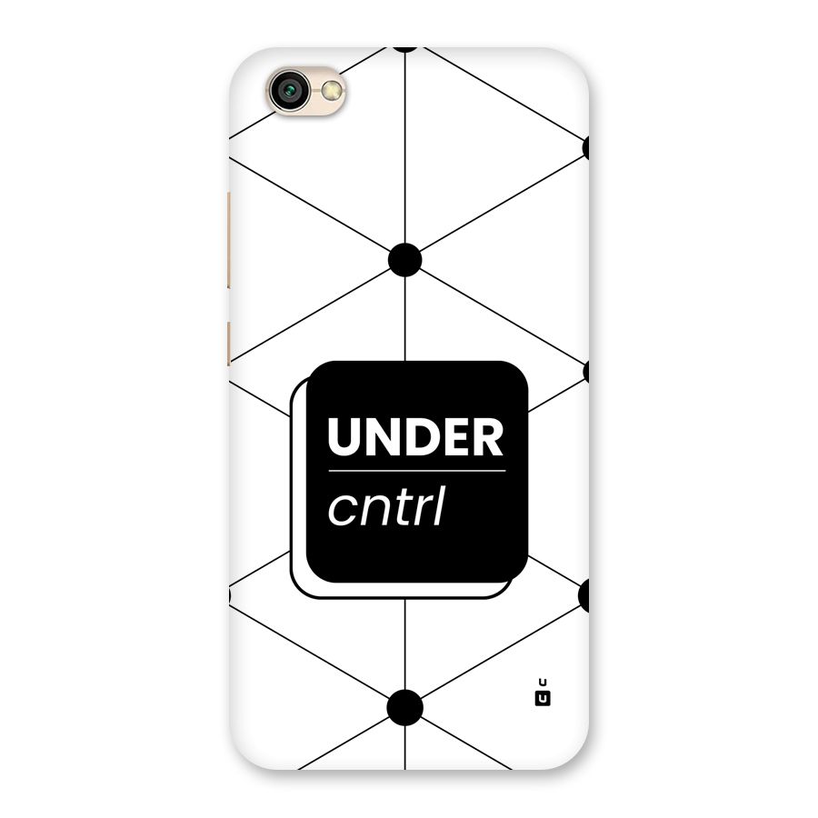 Under Control Back Case for Redmi Y1 Lite