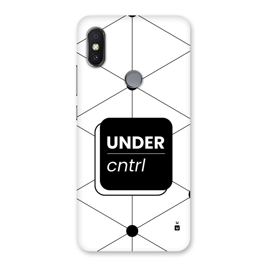 Under Control Back Case for Redmi Y2
