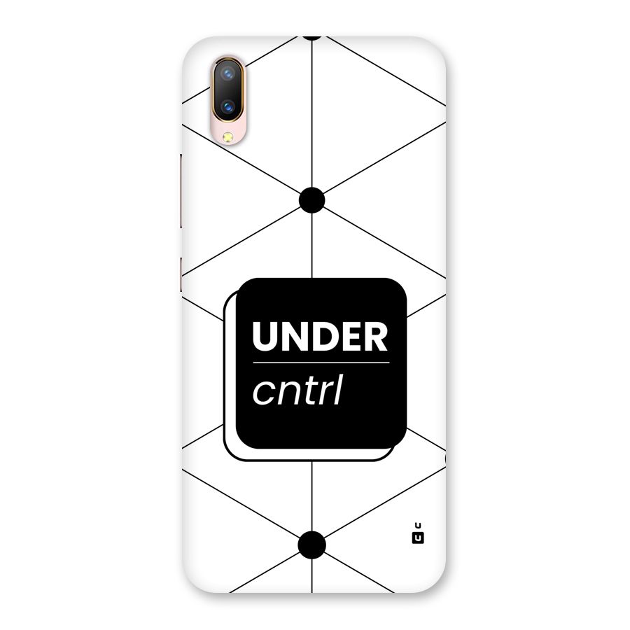 Under Control Back Case for Vivo V11 Pro