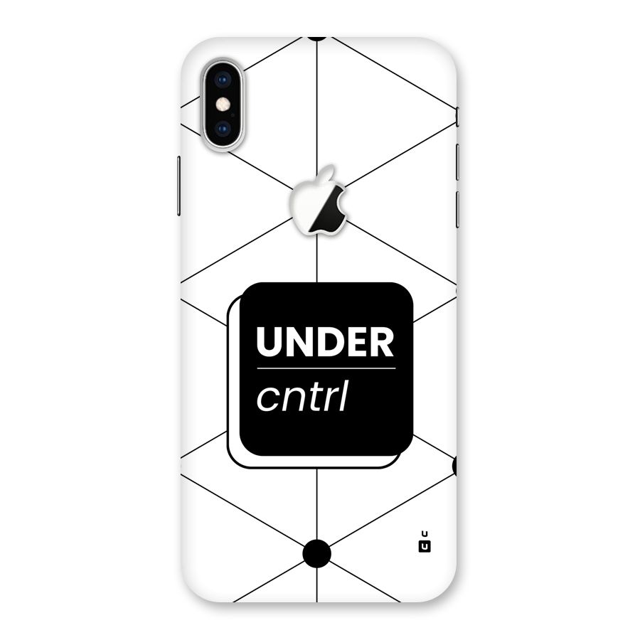 Under Control Back Case for iPhone XS Max Apple Cut