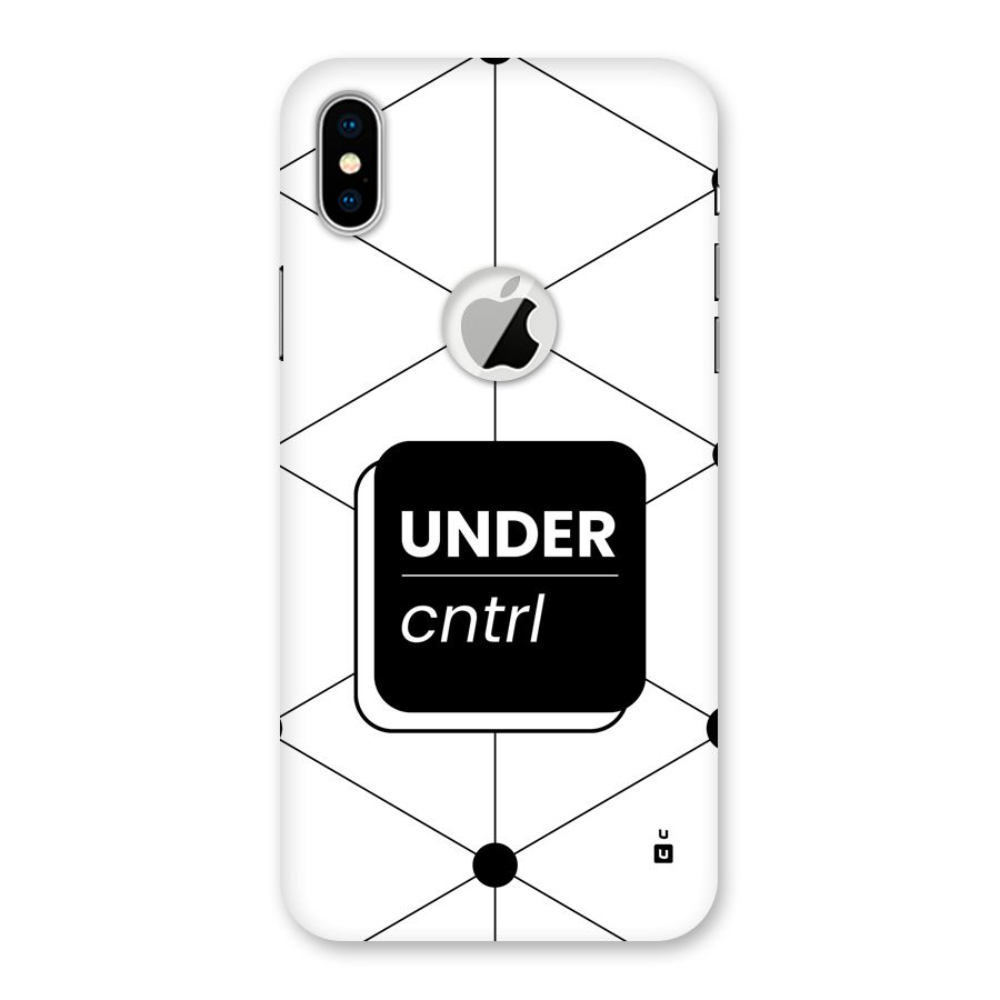 Under Control Back Case for iPhone X Logo Cut