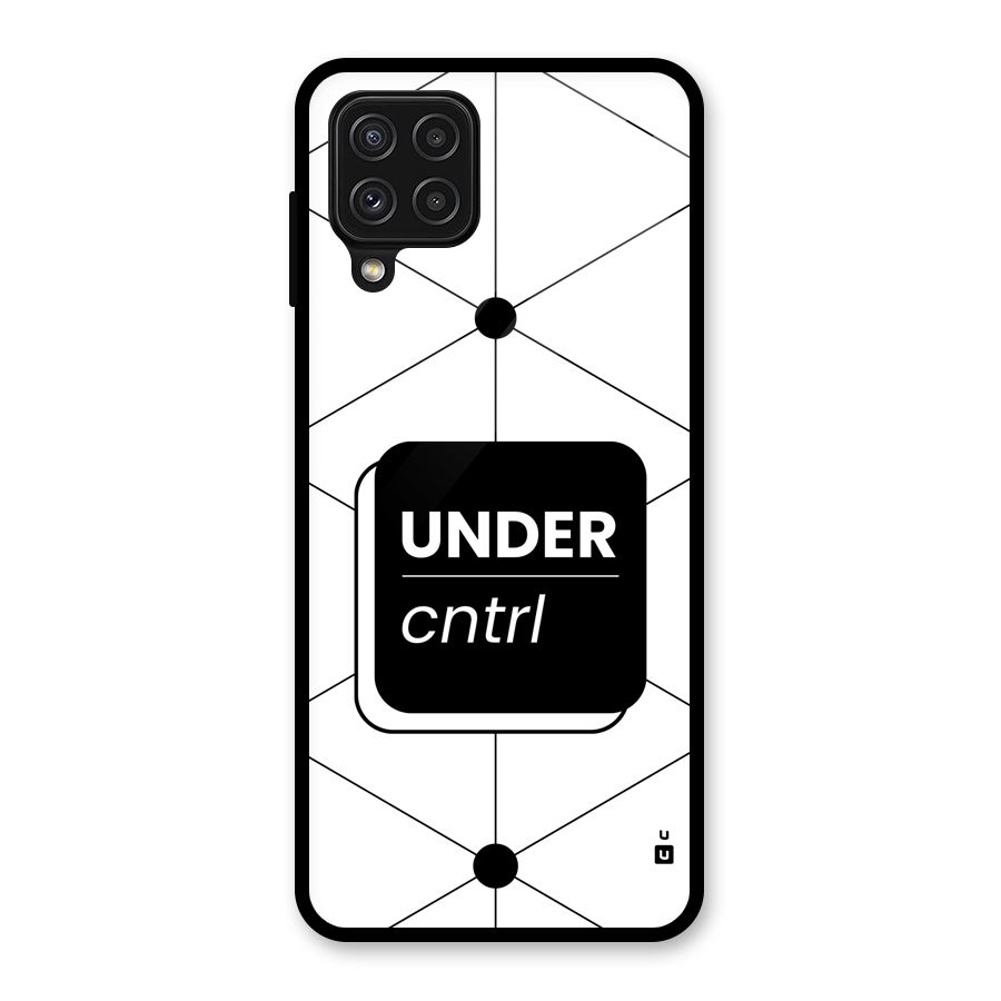 Under Control Glass Back Case for Galaxy A22 4G