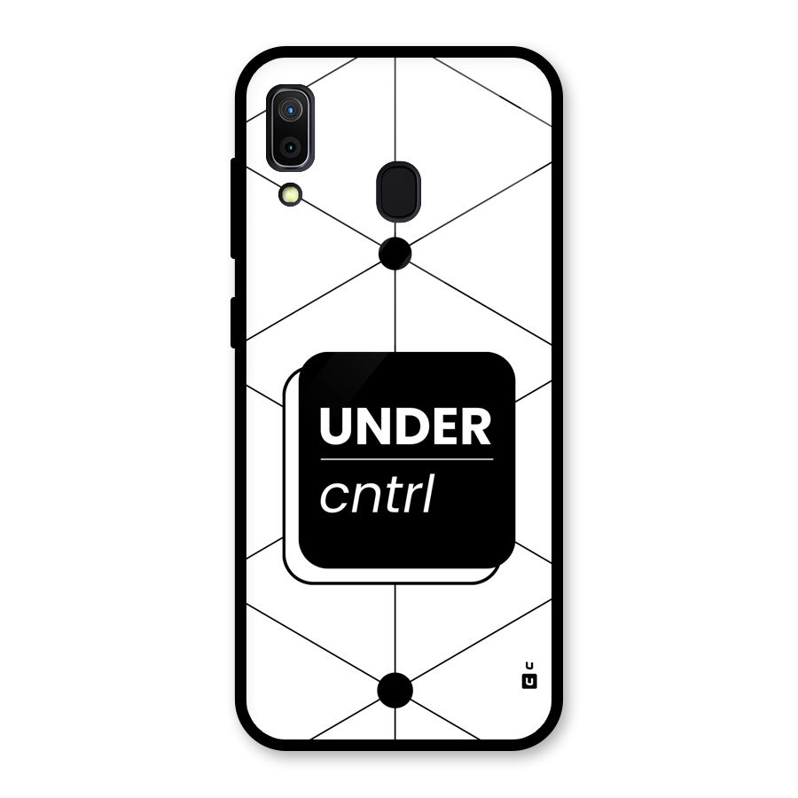 Under Control Glass Back Case for Galaxy A30