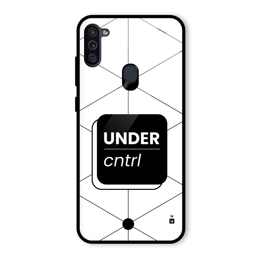 Under Control Glass Back Case for Galaxy M11