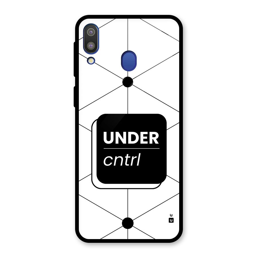 Under Control Glass Back Case for Galaxy M20