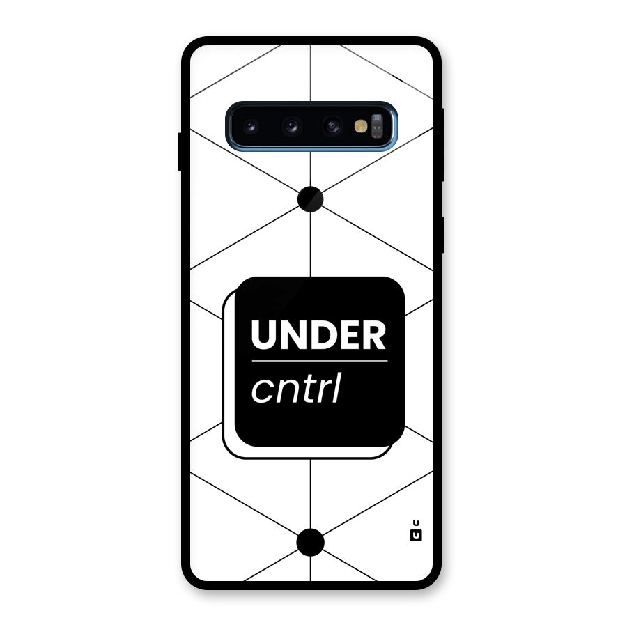 Under Control Glass Back Case for Galaxy S10