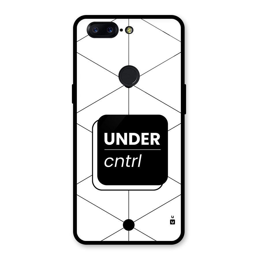 Under Control Glass Back Case for OnePlus 5T