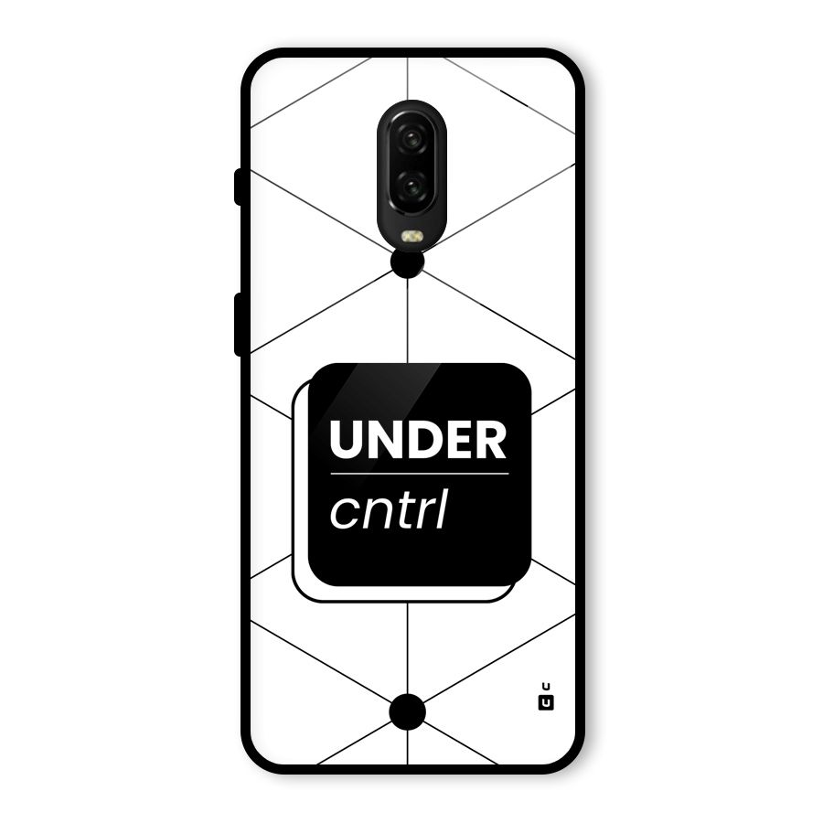 Under Control Glass Back Case for OnePlus 6T