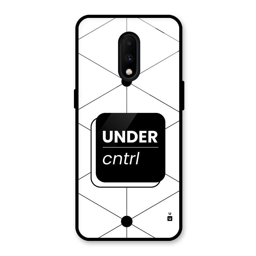 Under Control Glass Back Case for OnePlus 7