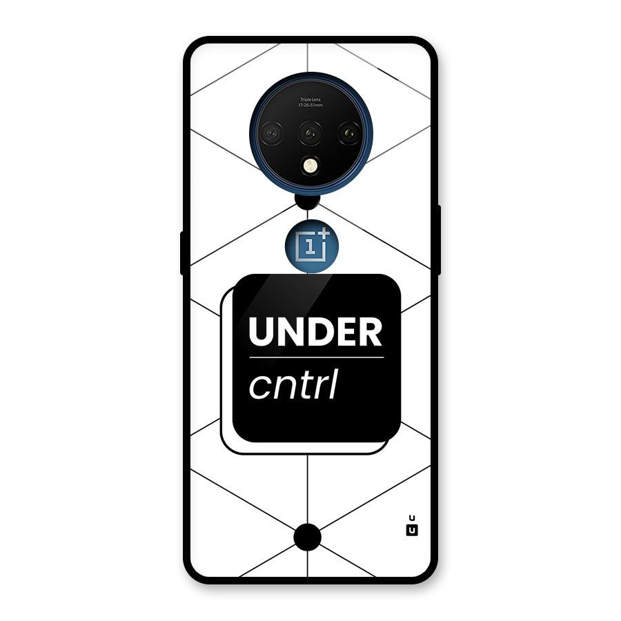 Under Control Glass Back Case for OnePlus 7T