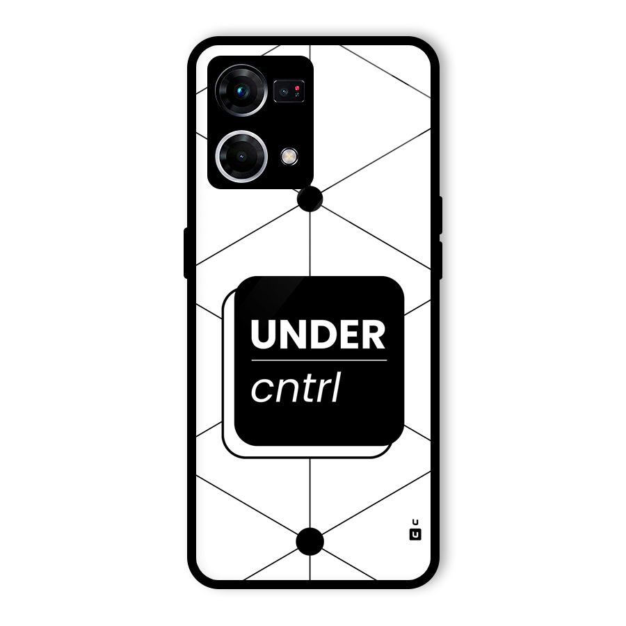 Under Control Glass Back Case for Oppo F21 Pro 4G