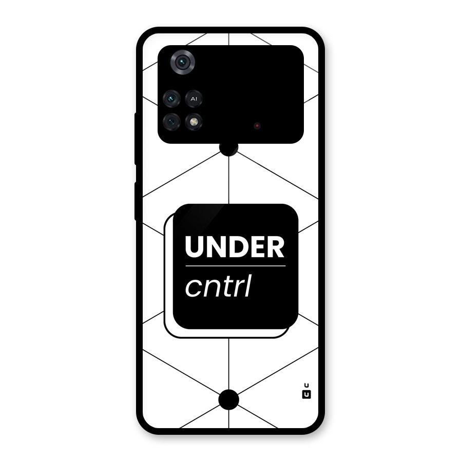 Under Control Glass Back Case for Poco M4 Pro 4G