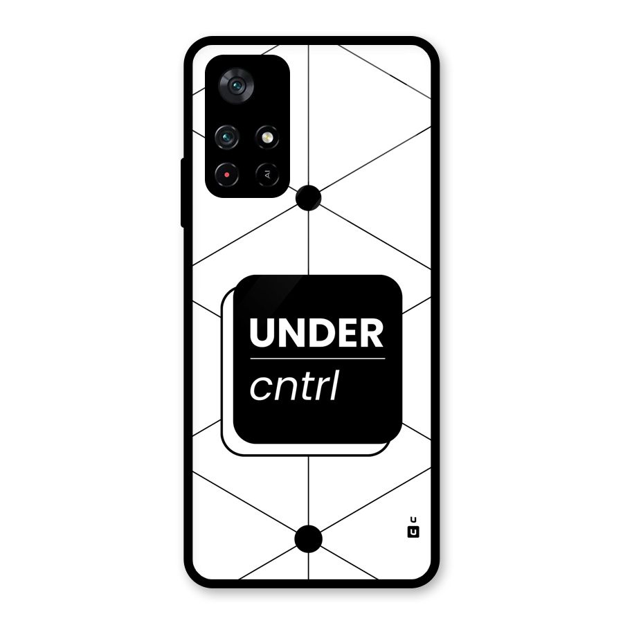 Under Control Glass Back Case for Poco M4 Pro 5G