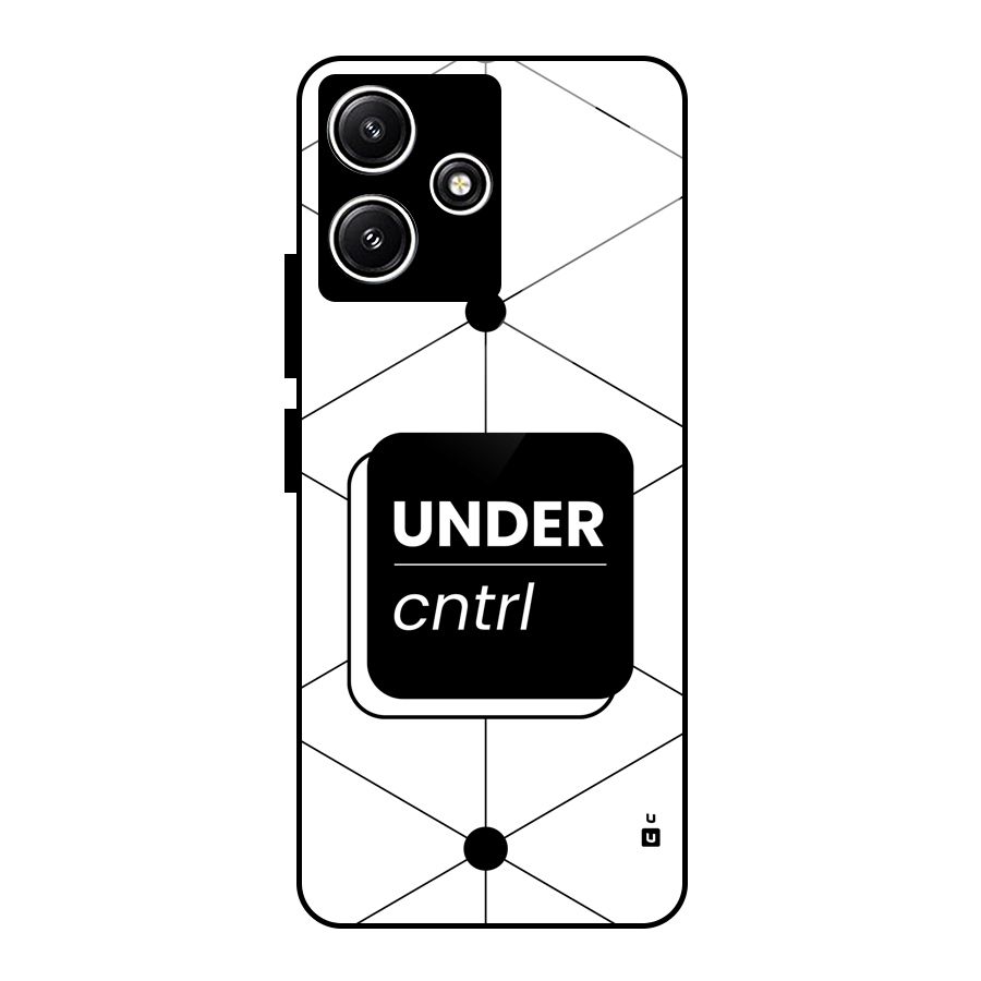 Under Control Glass Back Case for Poco M6 Pro