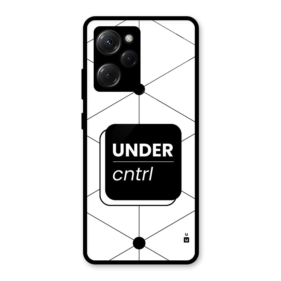 Under Control Glass Back Case for Poco X5 Pro